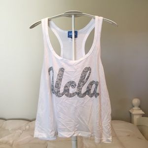 UCLA Cropped Flowy Tank Top